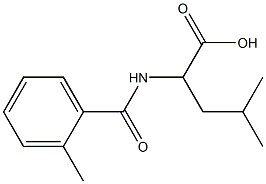 4-methyl-2-[(2-methylphenyl)formamido]pentanoic acid Structure