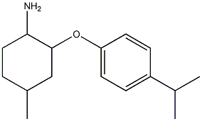 4-methyl-2-[4-(propan-2-yl)phenoxy]cyclohexan-1-amine Structure