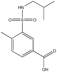 4-methyl-3-[(2-methylpropyl)sulfamoyl]benzoic acid Structure
