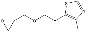 4-methyl-5-[2-(oxiran-2-ylmethoxy)ethyl]-1,3-thiazole Structure