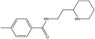 4-methyl-N-(2-piperidin-2-ylethyl)benzamide Structure