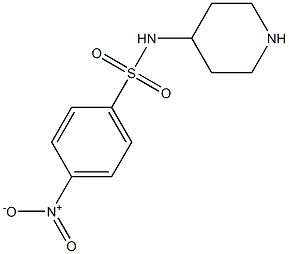 4-nitro-N-piperidin-4-ylbenzenesulfonamide Structure