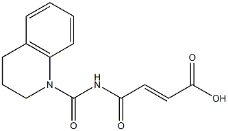 4-oxo-4-(1,2,3,4-tetrahydroquinolin-1-ylcarbonylamino)but-2-enoic acid Structure