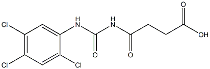 4-oxo-4-{[(2,4,5-trichlorophenyl)carbamoyl]amino}butanoic acid Structure