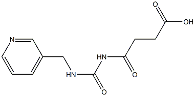 4-oxo-4-{[(pyridin-3-ylmethyl)carbamoyl]amino}butanoic acid Structure