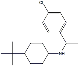 4-tert-butyl-N-[1-(4-chlorophenyl)ethyl]cyclohexan-1-amine Structure