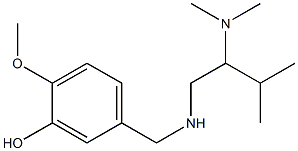 5-({[2-(dimethylamino)-3-methylbutyl]amino}methyl)-2-methoxyphenol Structure