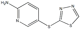 5-(1,3,4-thiadiazol-2-ylsulfanyl)pyridin-2-amine Structure