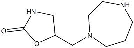 5-(1,4-diazepan-1-ylmethyl)-1,3-oxazolidin-2-one 구조식 이미지