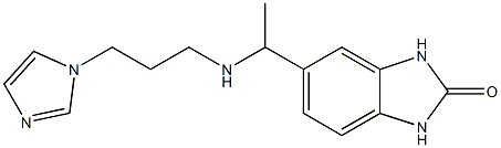 5-(1-{[3-(1H-imidazol-1-yl)propyl]amino}ethyl)-2,3-dihydro-1H-1,3-benzodiazol-2-one Structure