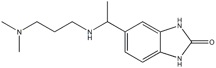 5-(1-{[3-(dimethylamino)propyl]amino}ethyl)-2,3-dihydro-1H-1,3-benzodiazol-2-one 구조식 이미지