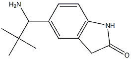 5-(1-amino-2,2-dimethylpropyl)-2,3-dihydro-1H-indol-2-one 구조식 이미지
