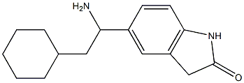 5-(1-amino-2-cyclohexylethyl)-2,3-dihydro-1H-indol-2-one 구조식 이미지