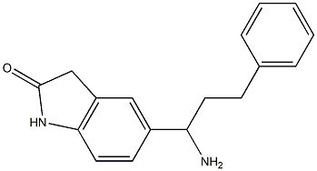 5-(1-amino-3-phenylpropyl)-2,3-dihydro-1H-indol-2-one Structure