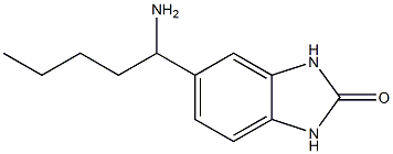 5-(1-aminopentyl)-2,3-dihydro-1H-1,3-benzodiazol-2-one 구조식 이미지