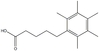 5-(2,3,4,5,6-pentamethylphenyl)pentanoic acid Structure