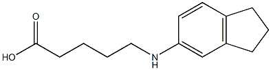 5-(2,3-dihydro-1H-inden-5-ylamino)pentanoic acid Structure