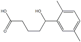 5-(2,5-dimethylphenyl)-5-hydroxypentanoic acid Structure