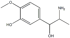 5-(2-amino-1-hydroxypropyl)-2-methoxyphenol 구조식 이미지