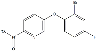 5-(2-bromo-4-fluorophenoxy)-2-nitropyridine 구조식 이미지