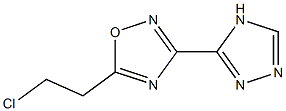 5-(2-chloroethyl)-3-(4H-1,2,4-triazol-3-yl)-1,2,4-oxadiazole 구조식 이미지