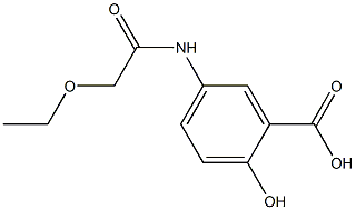 5-(2-ethoxyacetamido)-2-hydroxybenzoic acid Structure