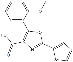 5-(2-methoxyphenyl)-2-(thiophen-2-yl)-1,3-oxazole-4-carboxylic acid Structure