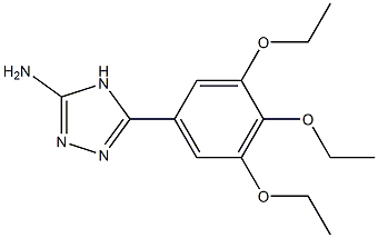 5-(3,4,5-triethoxyphenyl)-4H-1,2,4-triazol-3-amine Structure