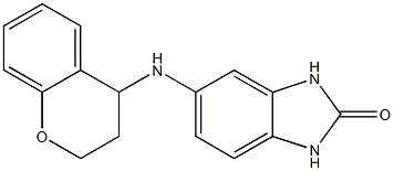 5-(3,4-dihydro-2H-1-benzopyran-4-ylamino)-2,3-dihydro-1H-1,3-benzodiazol-2-one 구조식 이미지