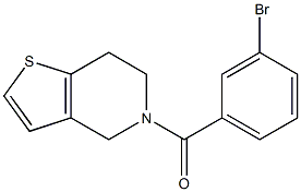 5-(3-bromobenzoyl)-4,5,6,7-tetrahydrothieno[3,2-c]pyridine Structure