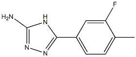 5-(3-fluoro-4-methylphenyl)-4H-1,2,4-triazol-3-amine Structure