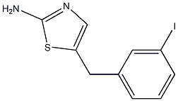 5-(3-iodobenzyl)-1,3-thiazol-2-amine 구조식 이미지