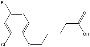 5-(4-bromo-2-chlorophenoxy)pentanoic acid 구조식 이미지