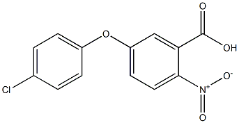 5-(4-chlorophenoxy)-2-nitrobenzoic acid 구조식 이미지