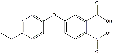 5-(4-ethylphenoxy)-2-nitrobenzoic acid 구조식 이미지