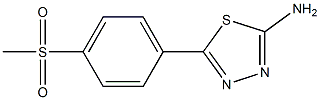 5-(4-methanesulfonylphenyl)-1,3,4-thiadiazol-2-amine 구조식 이미지