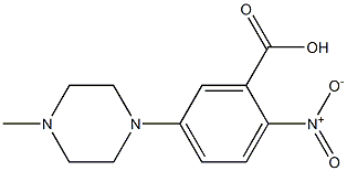 5-(4-methylpiperazin-1-yl)-2-nitrobenzoic acid Structure