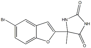 5-(5-bromo-1-benzofuran-2-yl)-5-methylimidazolidine-2,4-dione Structure