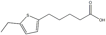 5-(5-ethylthiophen-2-yl)pentanoic acid 구조식 이미지