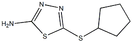 5-(cyclopentylsulfanyl)-1,3,4-thiadiazol-2-amine Structure