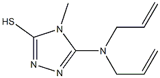 5-(diallylamino)-4-methyl-4H-1,2,4-triazole-3-thiol 구조식 이미지