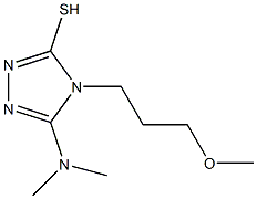 5-(dimethylamino)-4-(3-methoxypropyl)-4H-1,2,4-triazole-3-thiol Structure