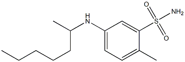 5-(heptan-2-ylamino)-2-methylbenzene-1-sulfonamide Structure