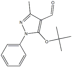 5-(tert-butoxy)-3-methyl-1-phenyl-1H-pyrazole-4-carbaldehyde Structure