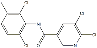 5,6-dichloro-N-(2,6-dichloro-3-methylphenyl)pyridine-3-carboxamide 구조식 이미지