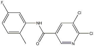 5,6-dichloro-N-(5-fluoro-2-methylphenyl)pyridine-3-carboxamide 구조식 이미지