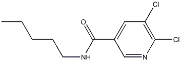 5,6-dichloro-N-pentylpyridine-3-carboxamide Structure