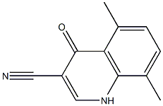 5,8-dimethyl-4-oxo-1,4-dihydroquinoline-3-carbonitrile Structure