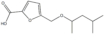 5-[(1,3-dimethylbutoxy)methyl]-2-furoic acid Structure