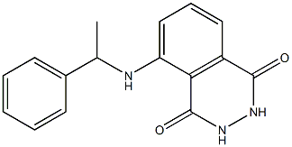 5-[(1-phenylethyl)amino]-1,2,3,4-tetrahydrophthalazine-1,4-dione 구조식 이미지